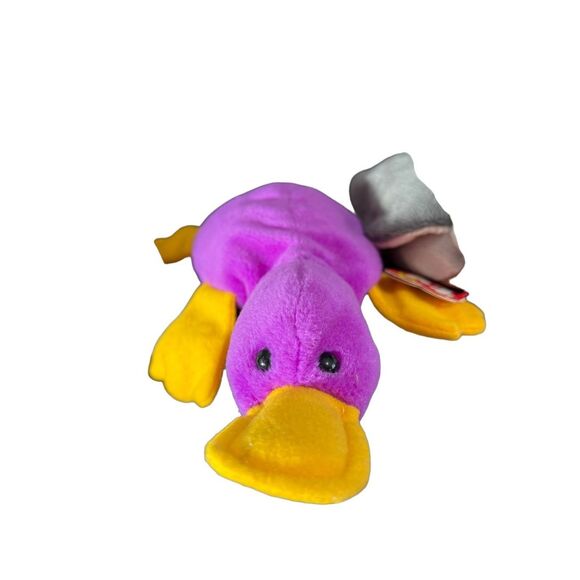 Ty Original Beanie Baby Babies Set of 4 Rare PVC Patti Bubbles Valentino Jake - Picture 2 of 14